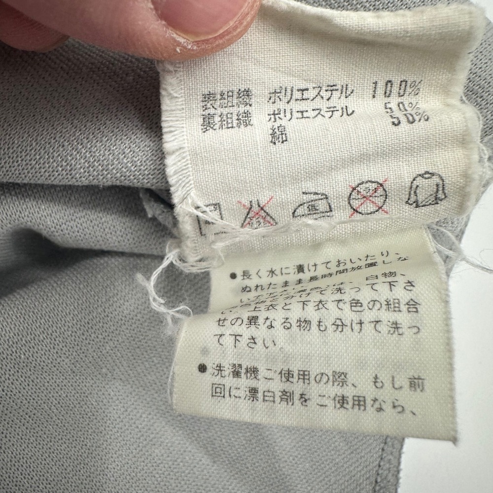 Vintage Descente Wako 9 Baseball Jersey Grey Orange Black Mens L D-300T Japan - Picture 11 of 15